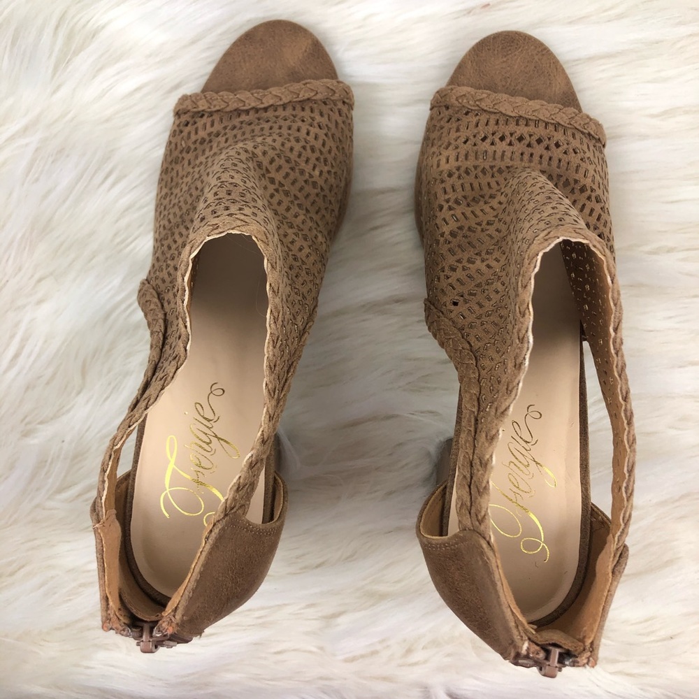 Women’s Fergie Henley Tan Heel Wedge Heels 10 & 11 - Picture 6 of 10